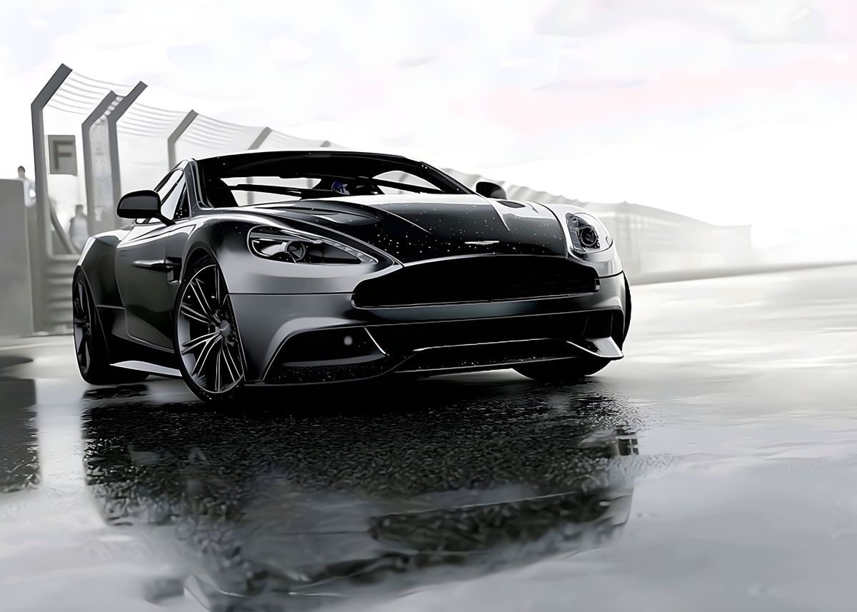 Aston Martin Dbs Poster By Indi Creator Displate