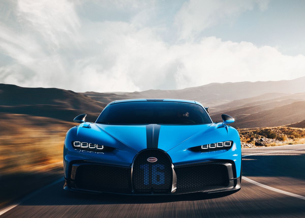 Bugatti Chiron Poster Picture Metal Print Paint By Shintia