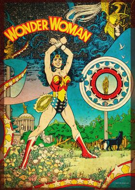 Wonder Woman By George Perez Poster By Dc Comics Displate