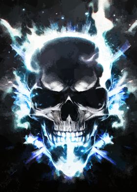 Skull Poster By Evgenuy Merkushov Displate