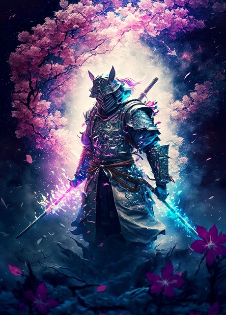 Epic Japanese Samurai Poster By PrintYourDigitals Displate