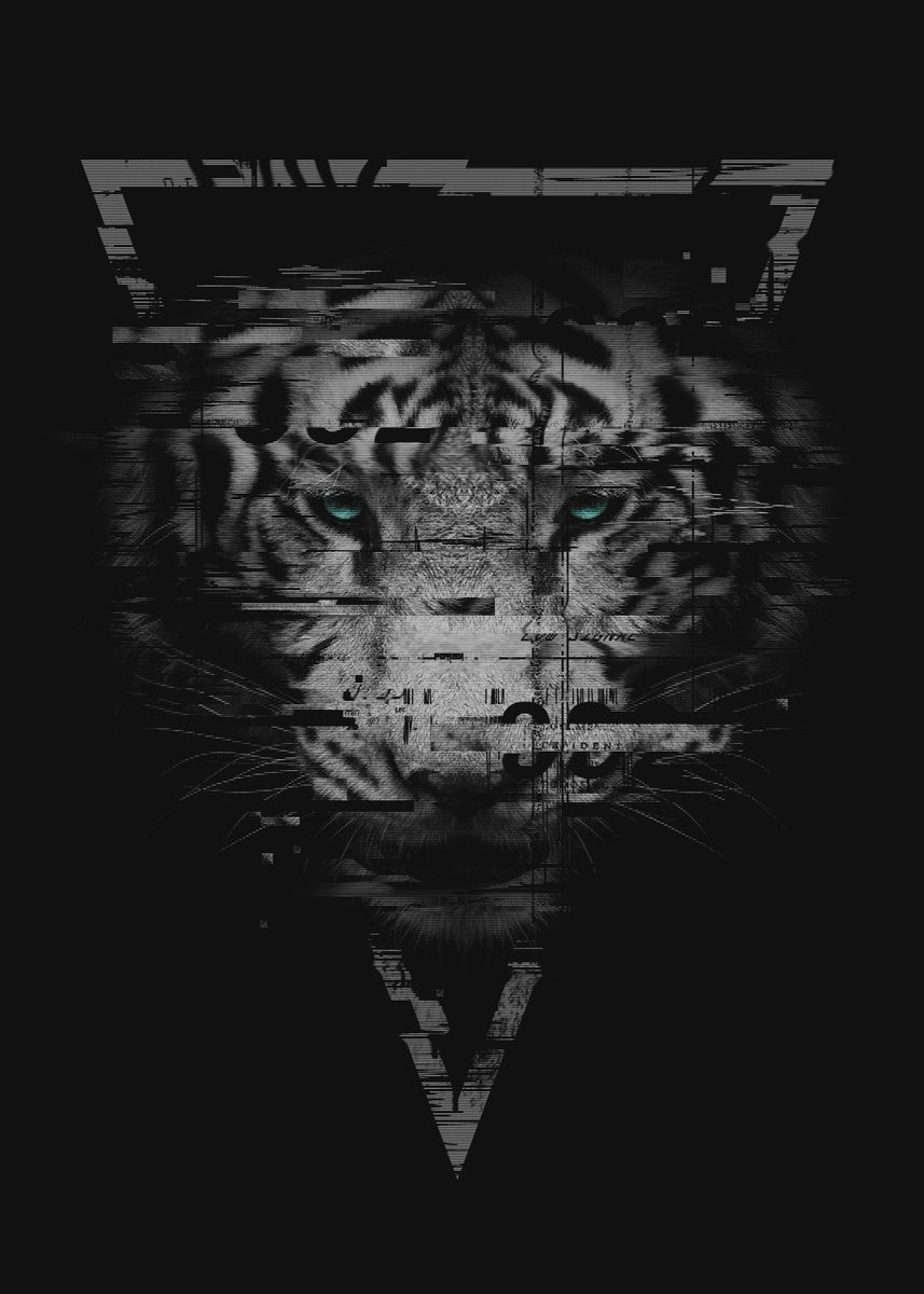 Tiger Tech Poster By Grant Shepley Displate