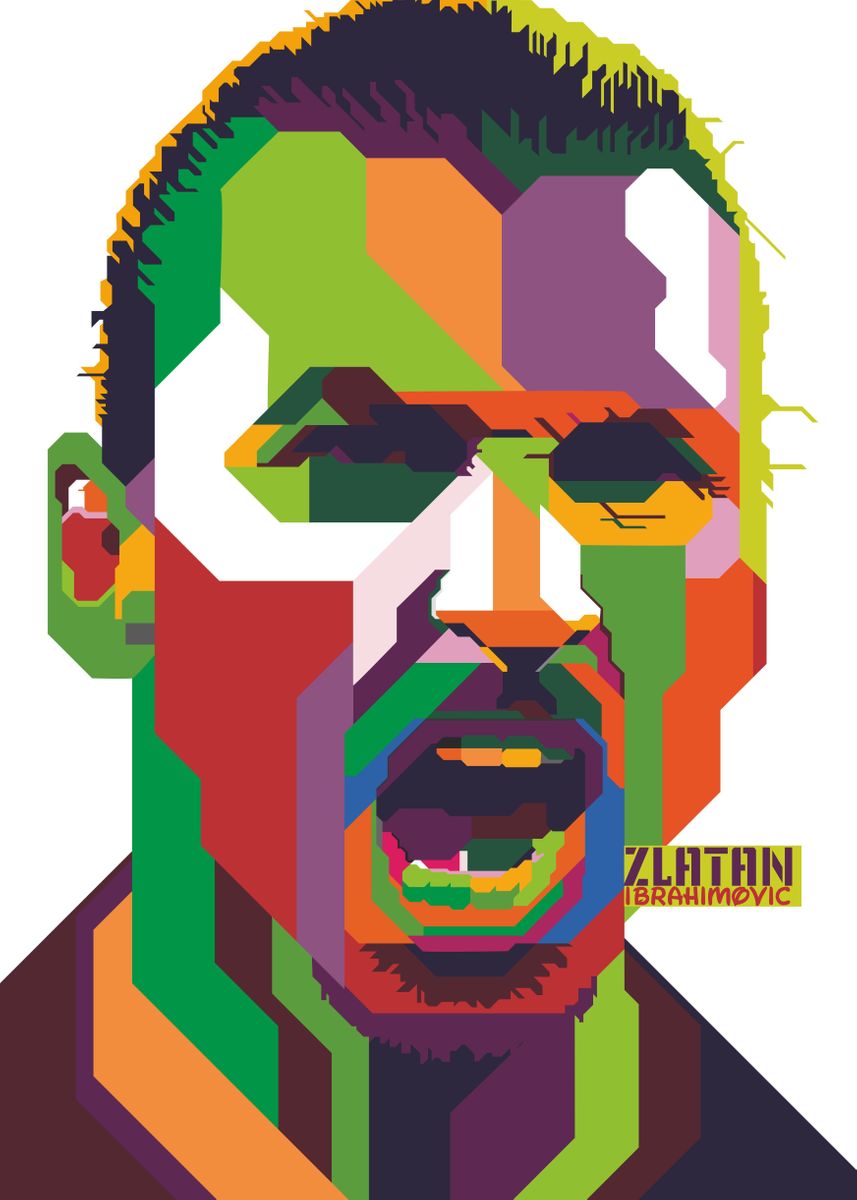 Ibrahimovic Wpap Poster By Lukman Hadi Sutrisno Displate