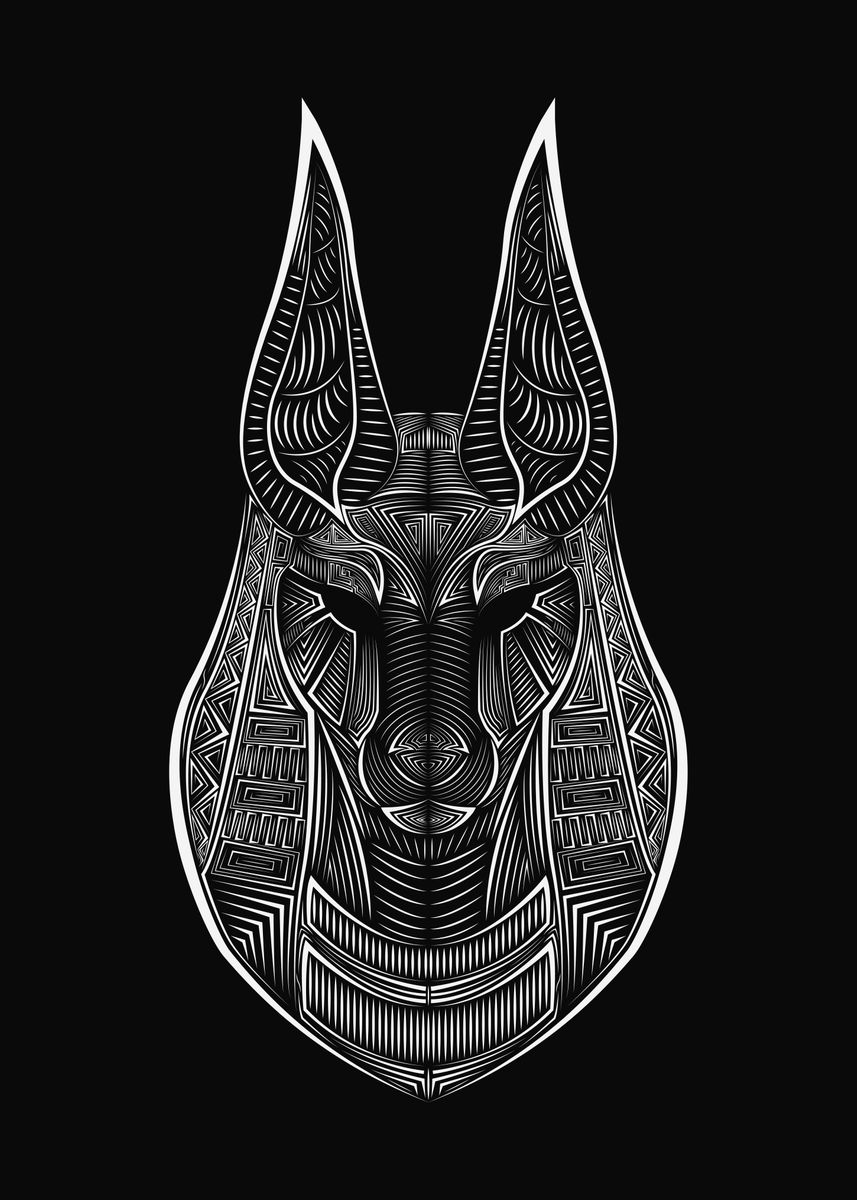 ANUBIS Poster Picture Metal Print Paint By Thjothvald Displate