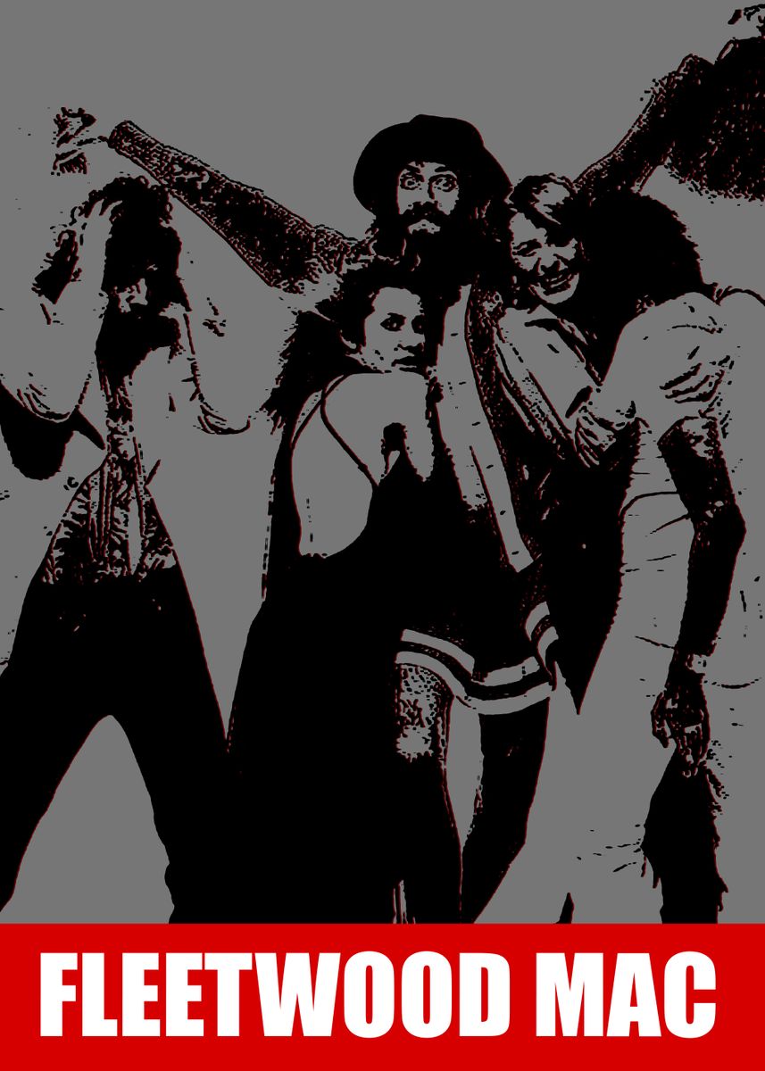 Fleetwood Mac Poster Picture Metal Print Paint By Aciel Eden