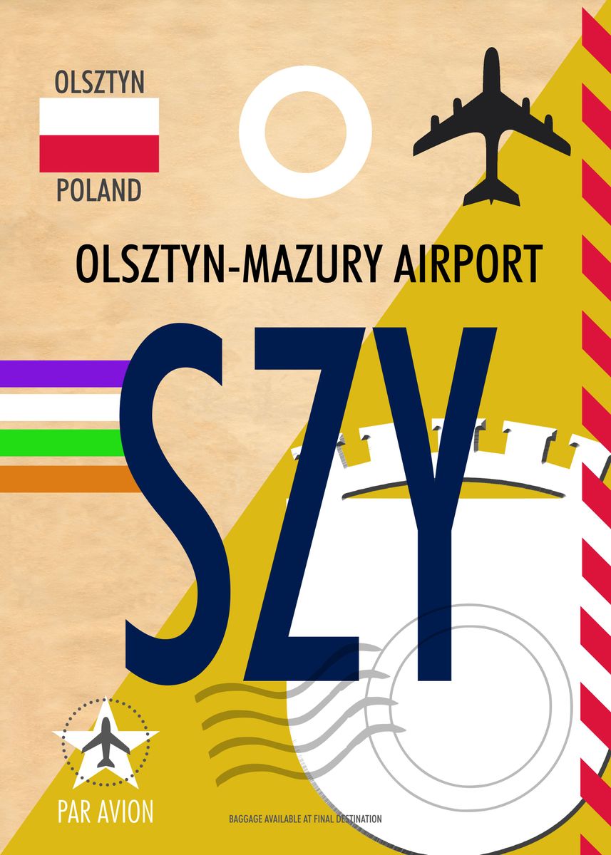 Olsztyn Mazury Airport Szy Poster Picture Metal Print Paint By