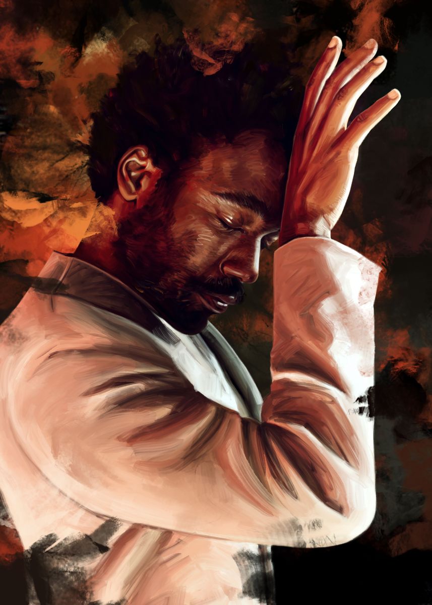 Donald Glover Poster Picture Metal Print Paint By Dmitry Belov