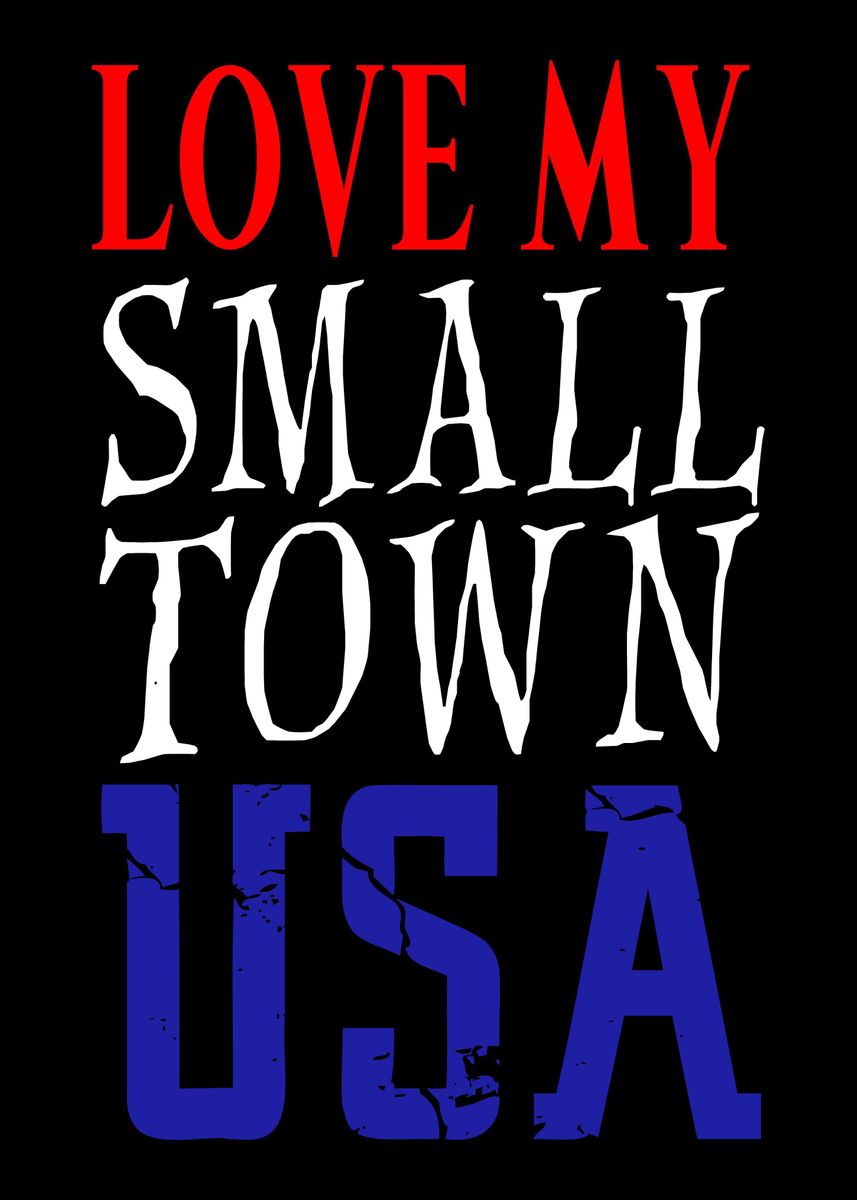 Small Town Poster By Stefanie Herrmann Displate