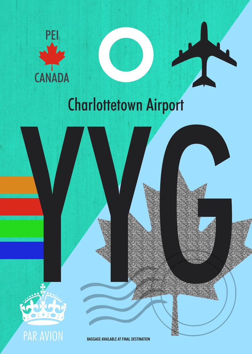 Charlottetown Yyg Airport Poster Picture Metal Print Paint By