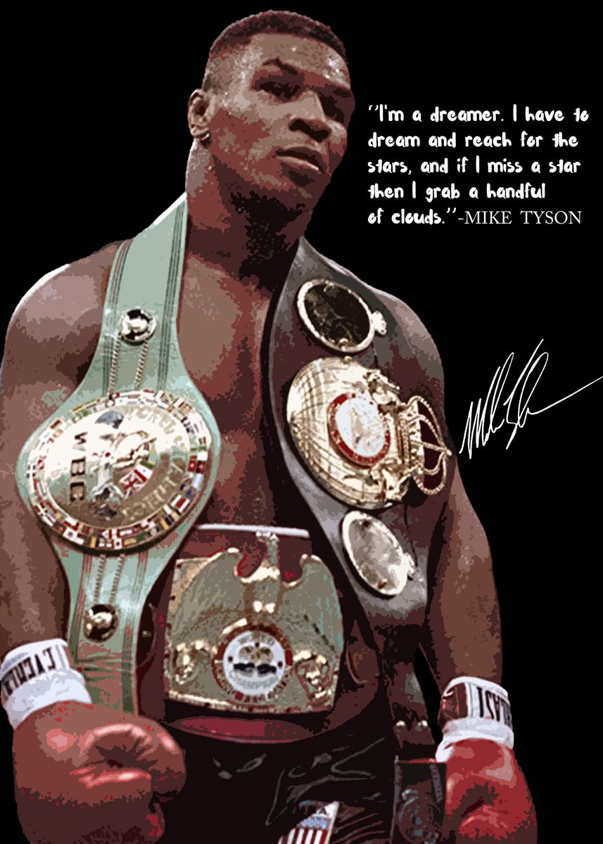 Mike Tyson Poster Picture Metal Print Paint By Creative Works