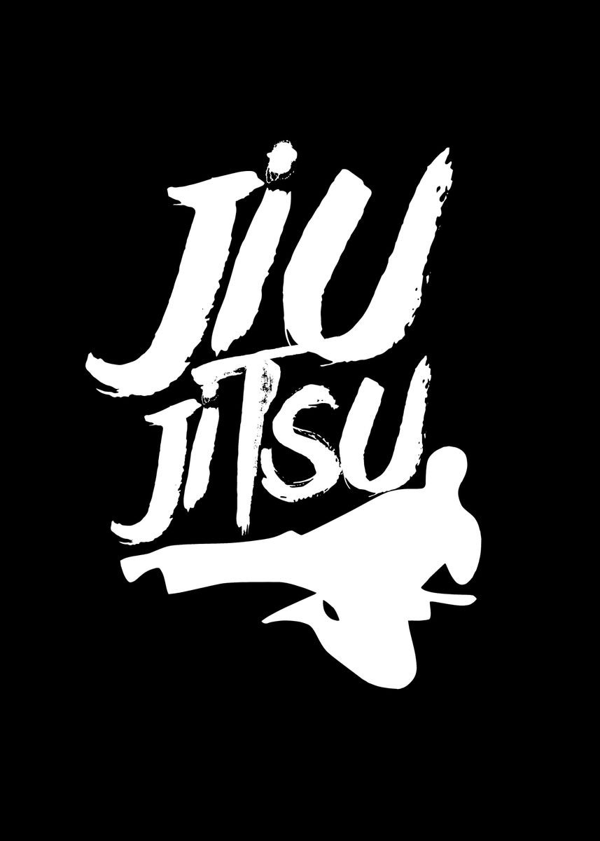 Ju Jutsu Jiu Jitsu Mma Poster Picture Metal Print Paint By