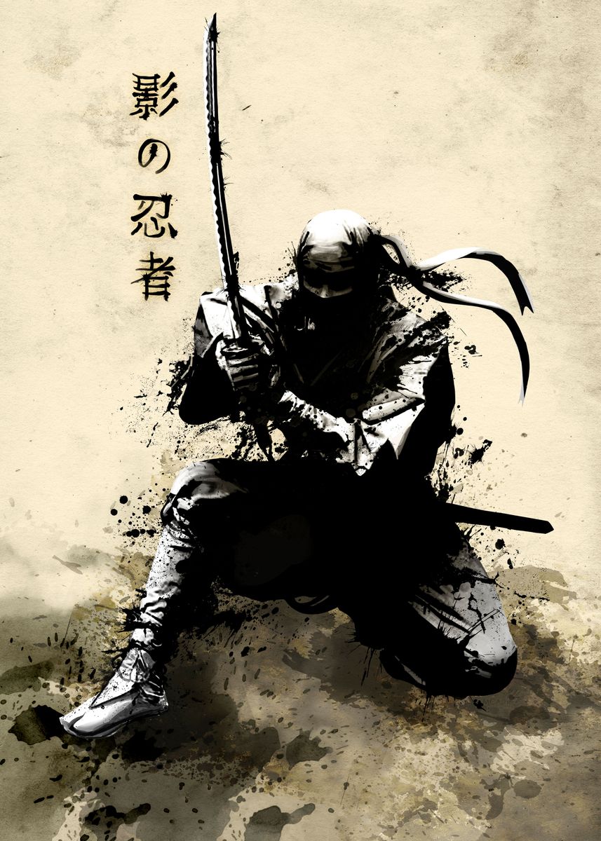 Ninja Poster Picture Metal Print Paint By MCAshe Art Displate