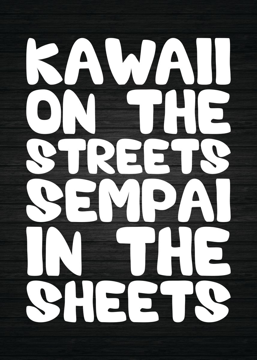 Sempai In The Sheets Poster Picture Metal Print Paint By CHAN