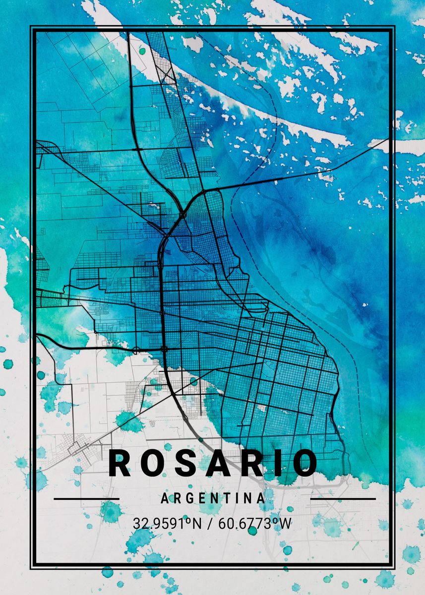 Rosario Antlia Watercolor Poster By Tien Stencil Displate