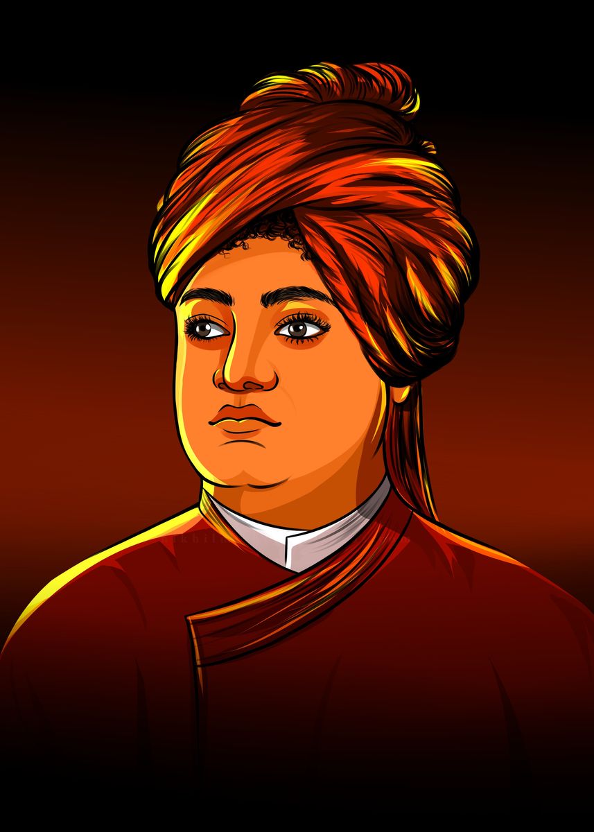 Swami Vivekananda Ji Poster By Nikhil Mishra Creations Displate