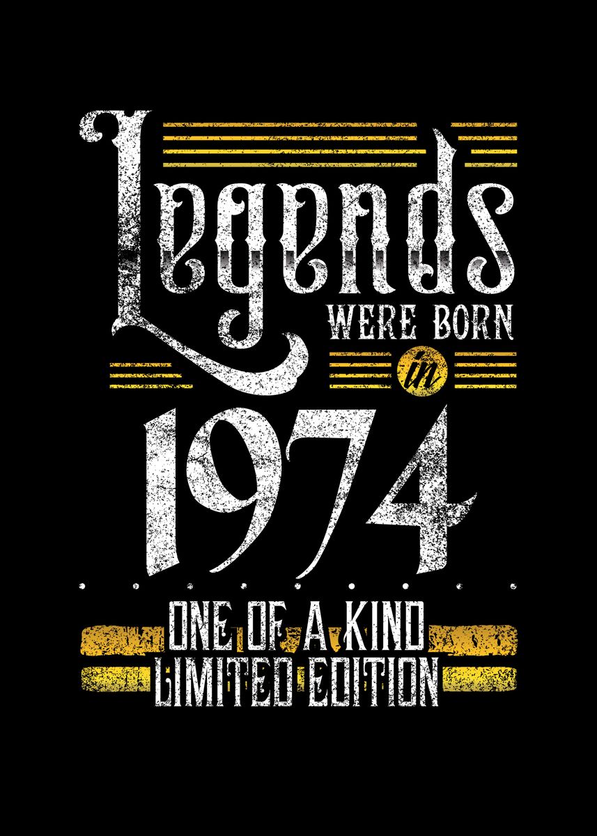 Legends Were Born In Poster Picture Metal Print Paint By Bemi