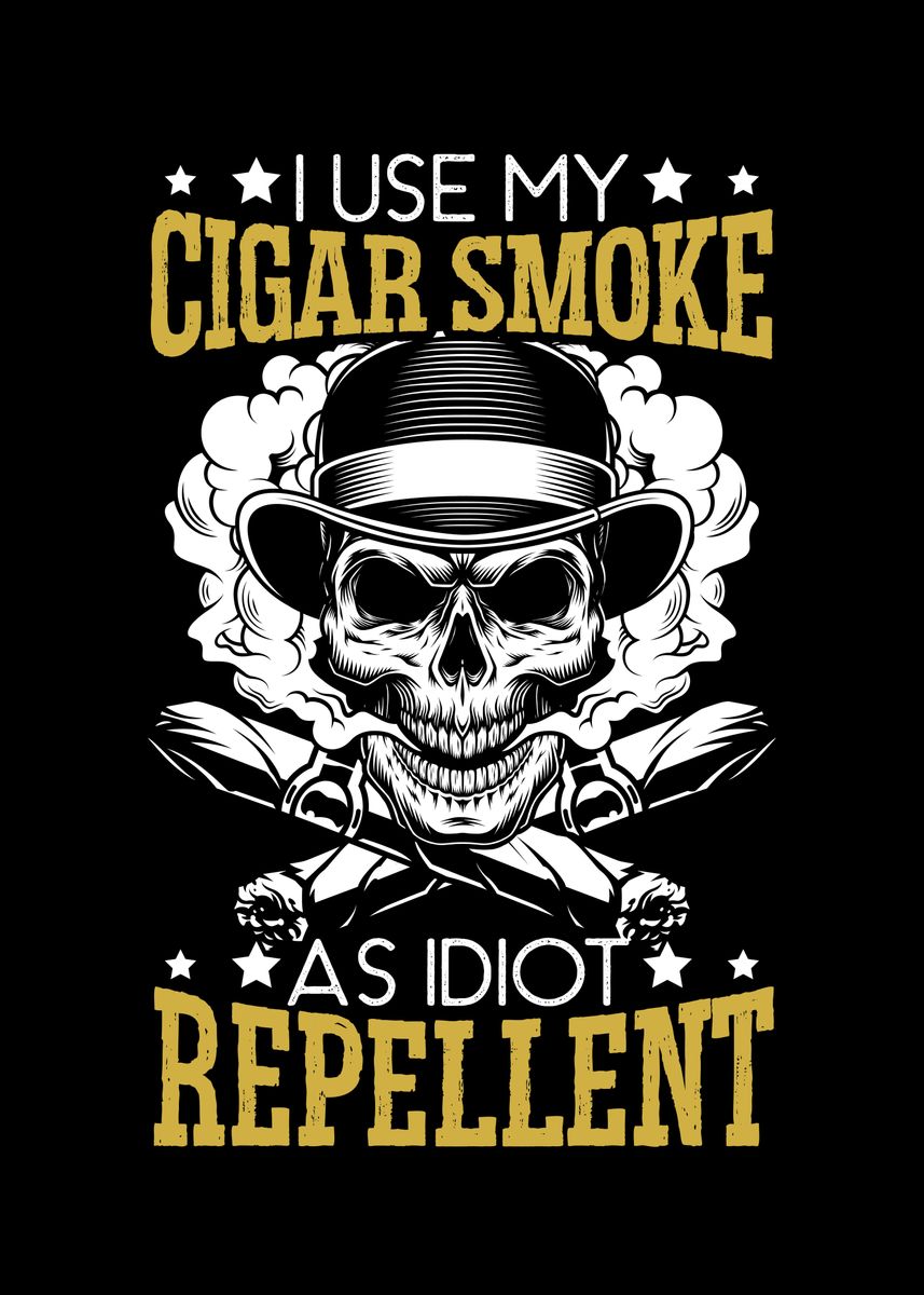 Cigarette Smoker Poster By NAO Displate