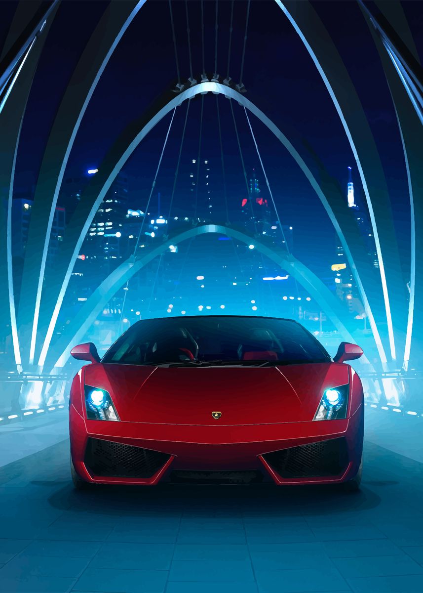 Lamborghini Gallardo Poster By Supercar Nguyen Displate