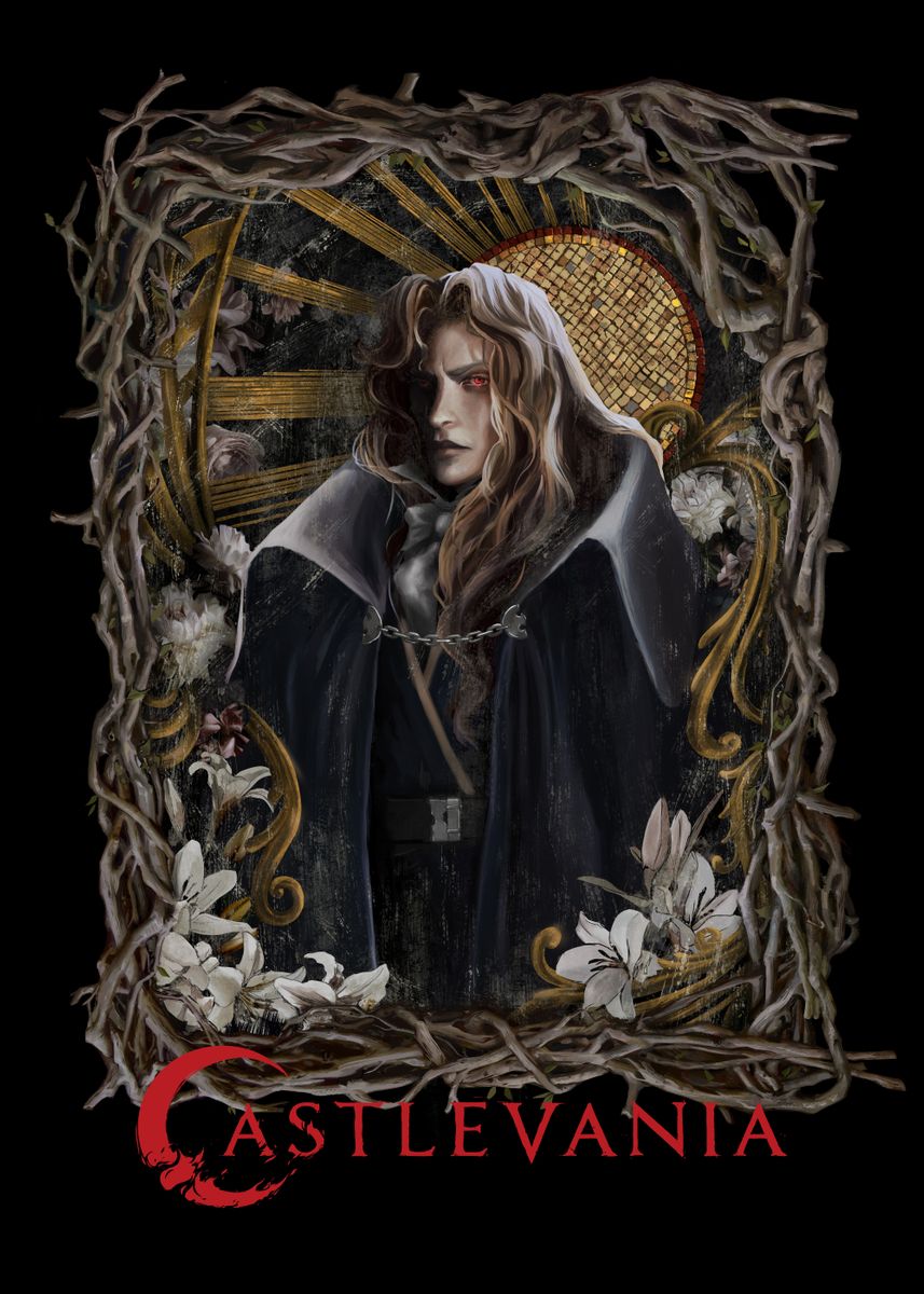 Alucard Portrait Poster Picture Metal Print Paint By Castlevania