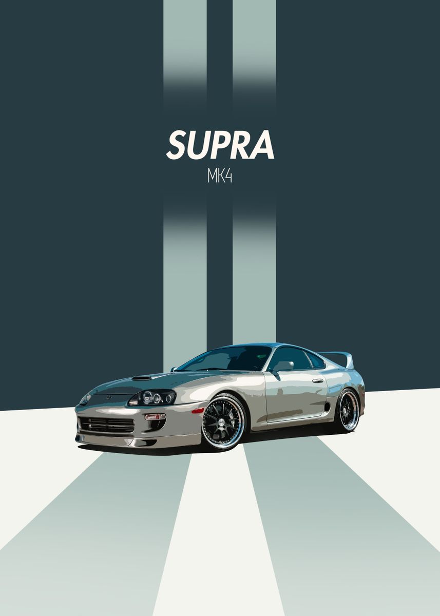 Toyota Supra Mk Poster By Full Throttle Art Displate