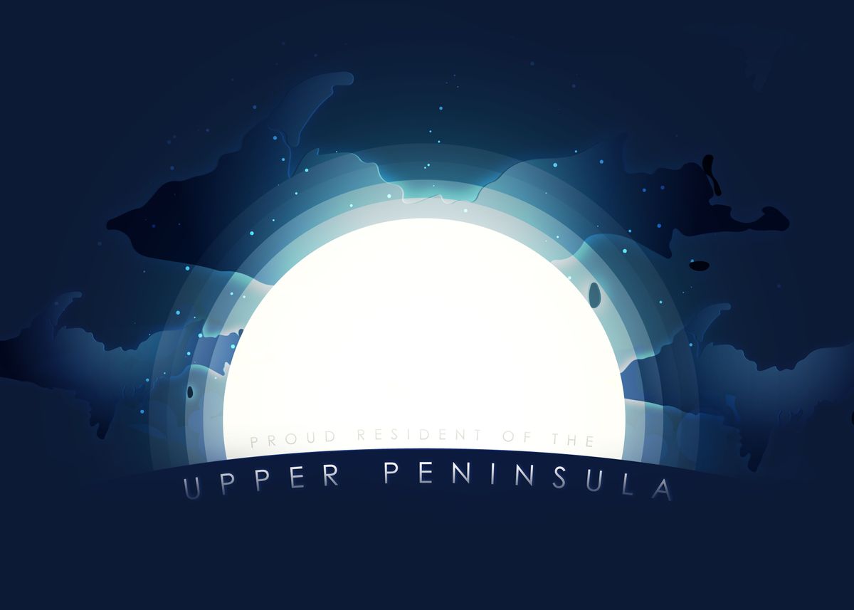 Upper Peninsula Poster By Jarrod Vandenberg Displate