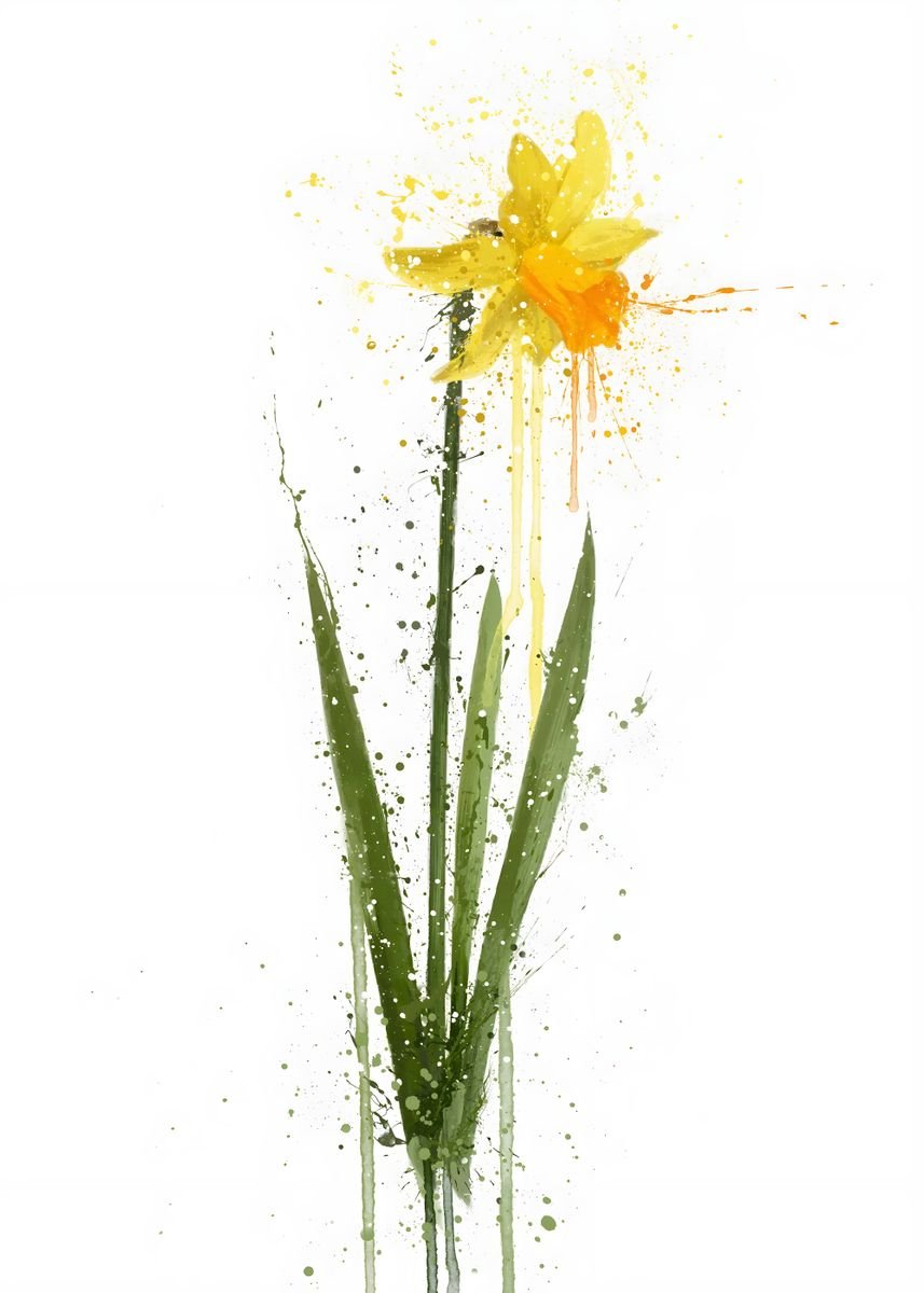 Daffodil Poster By Izu Displate