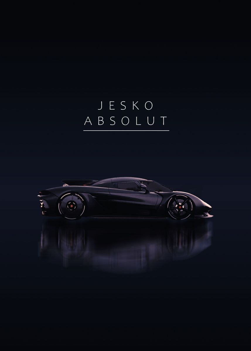 Koenigsegg Jesko Absolut Poster By Vineet Suresh Displate