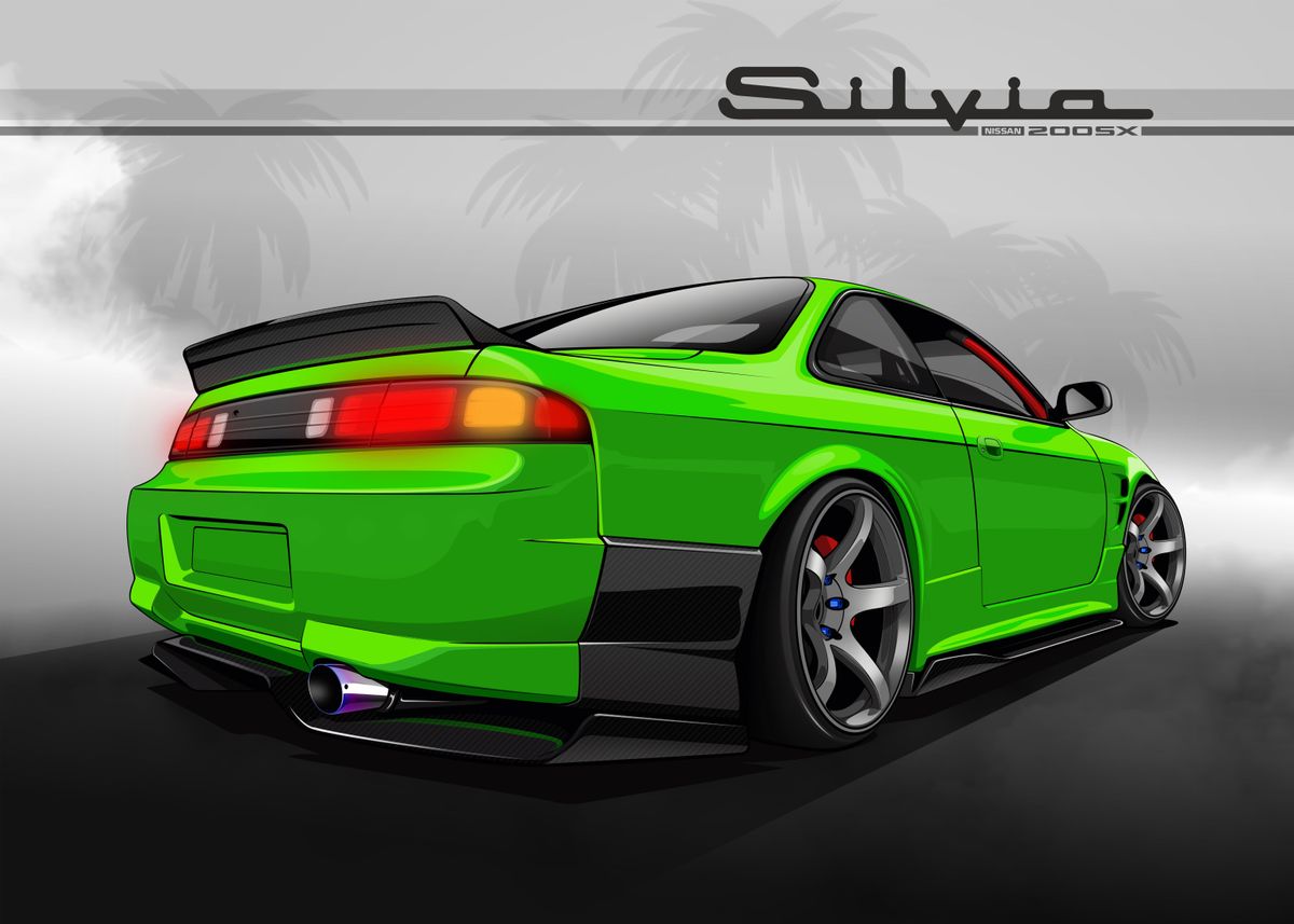 Silvia S Sx Nissan Poster By Donny Andreas Displate