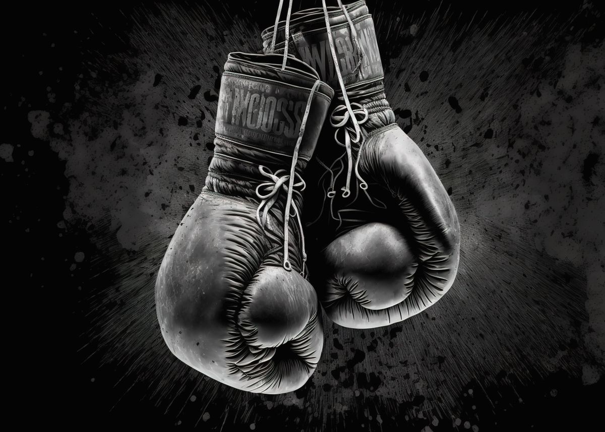 Boxing Gloves Poster By Zachariah Stacey Displate