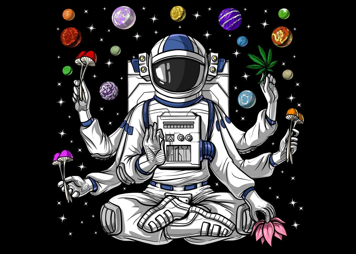 Space Astronaut Psychonaut Poster By Psychonautica Displate