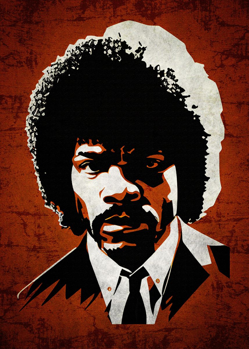 Jules Winnfield Poster Picture Metal Print Paint By Phan Van Hai