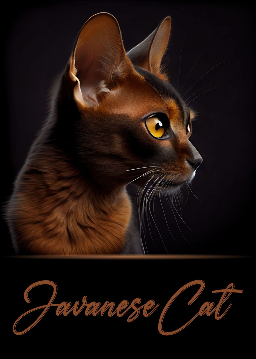 Javanese Cat Poster By Artistic Paradigms Displate