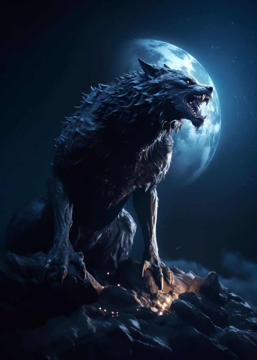 The Werewolf Poster Picture Metal Print Paint By Karolina