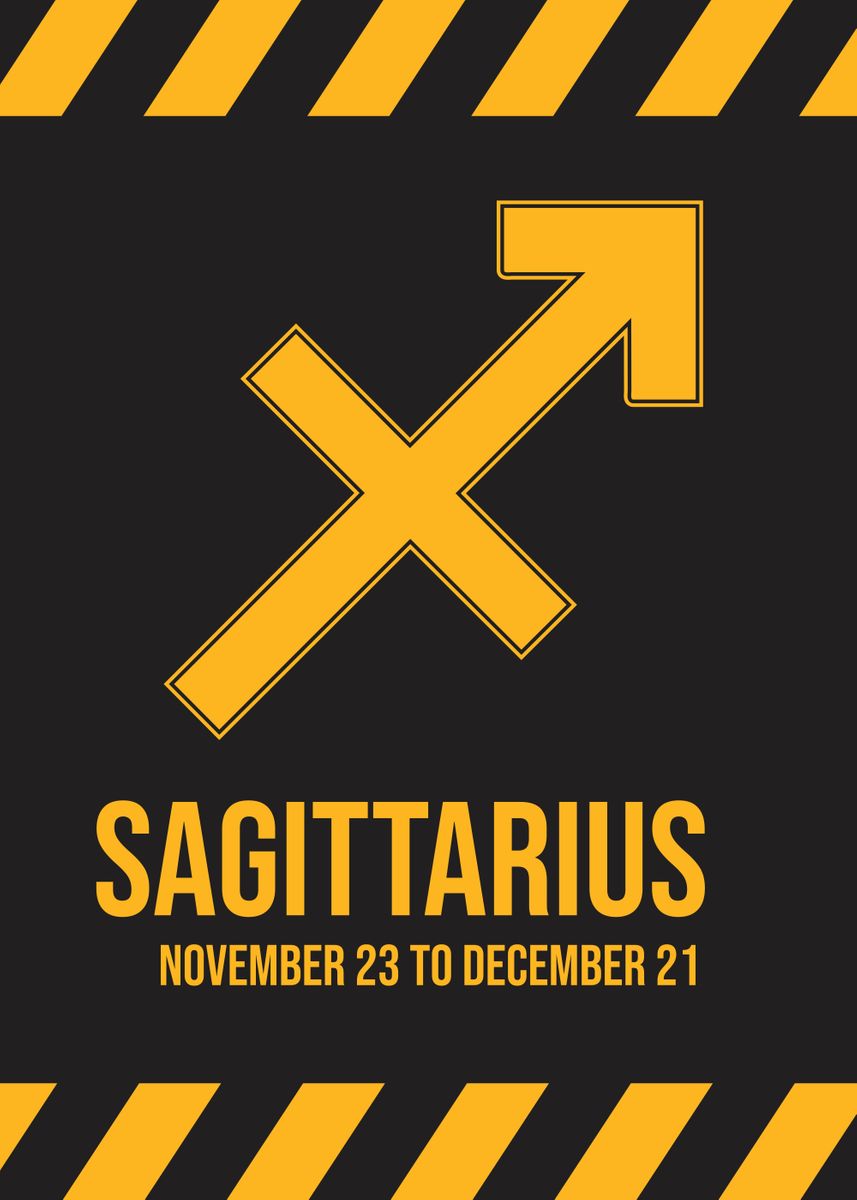 Sagittarius Zodiac Poster Picture Metal Print Paint By Rian