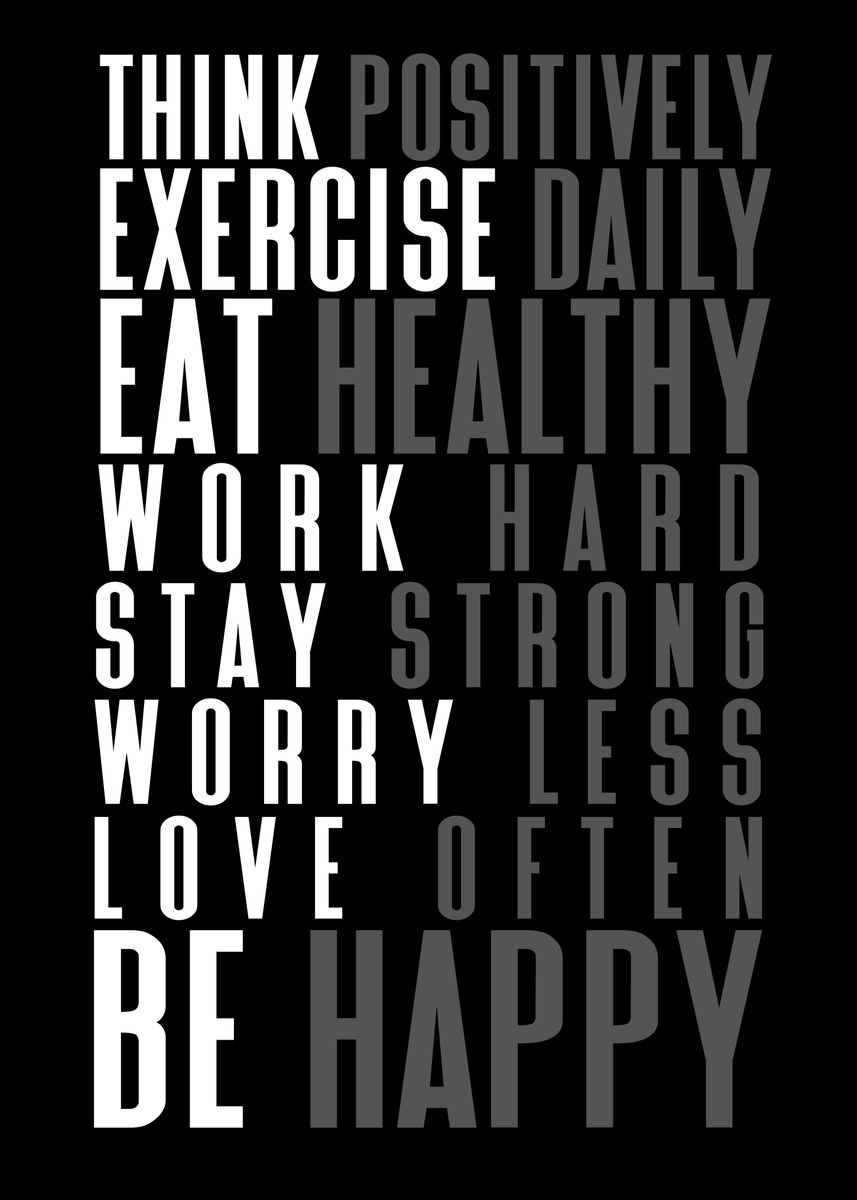 Exercise Motivation Poster By Slamet Muhlisin Displate