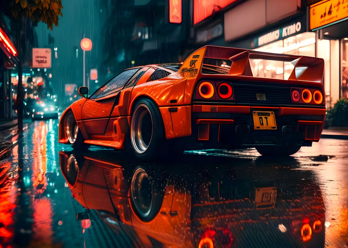 Sportcar Poster By FotoKonzepte Displate