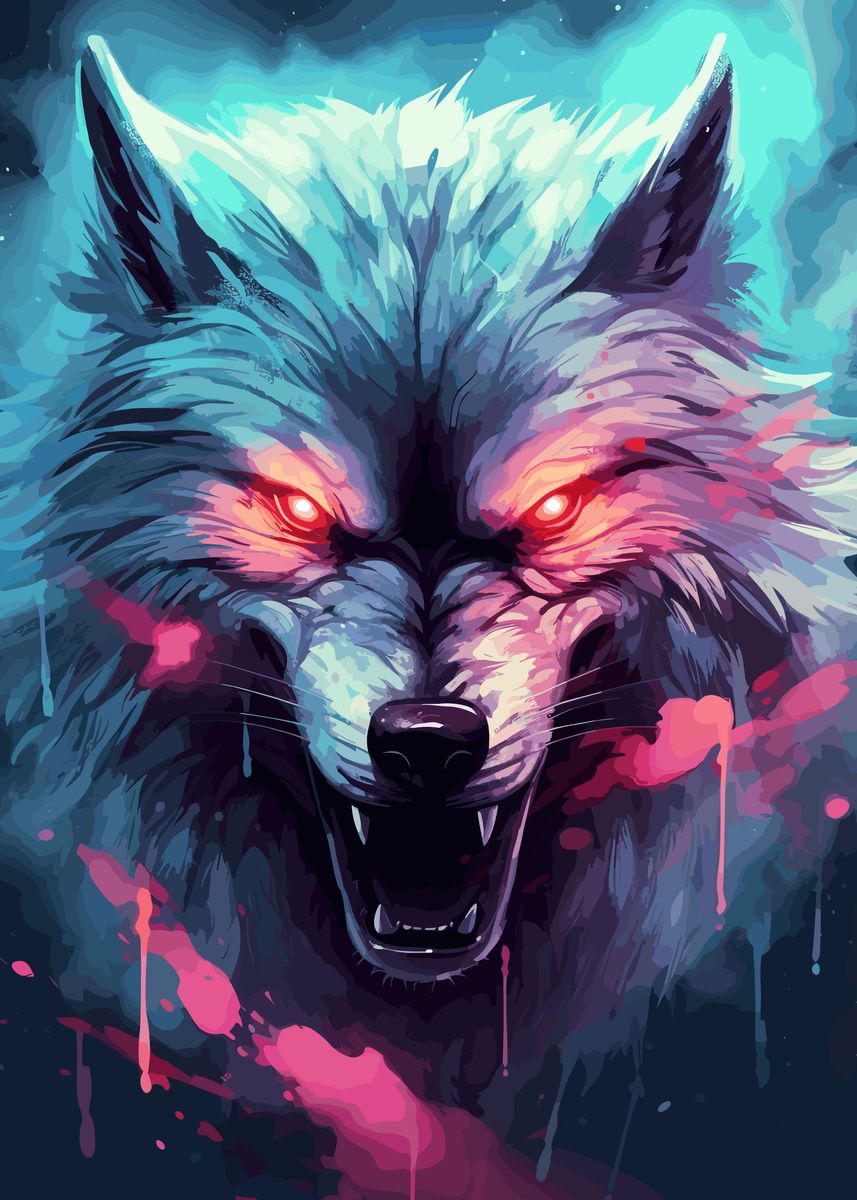 Fenrir The Norse Wolf Poster By Aron Sellers Displate