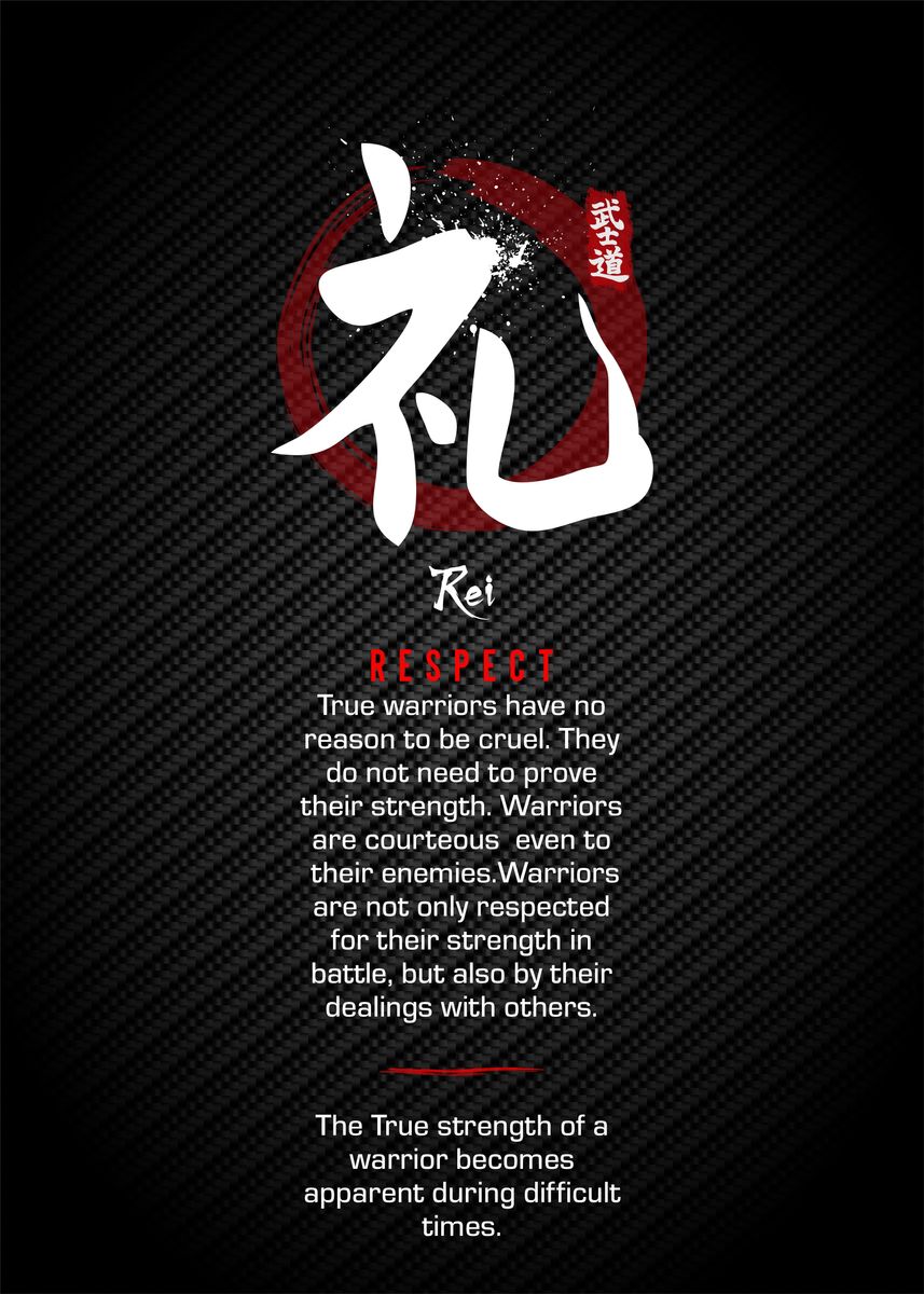 Virtue Of Bushido Poster Picture Metal Print Paint By Cool