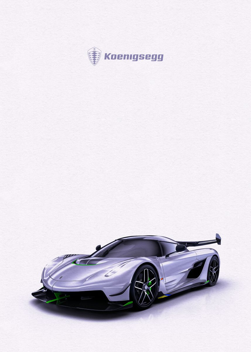 Koenigsegg Jesko Poster Picture Metal Print Paint By Lee Rocks