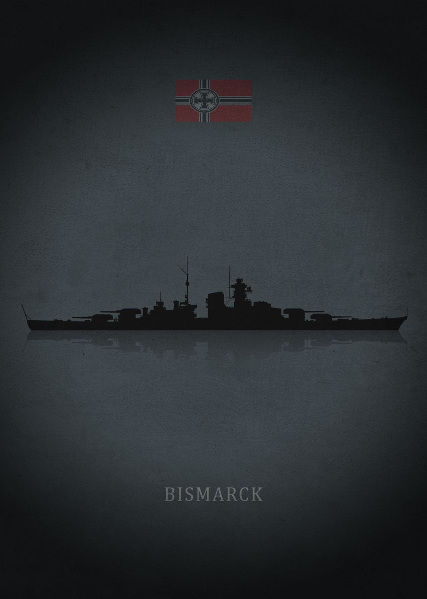 Bismarck Poster Picture Metal Print Paint By Iwoko Displate