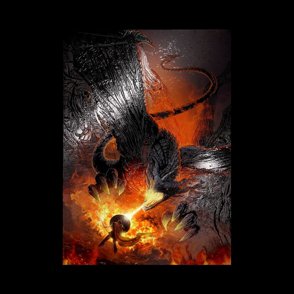 Dragon Attack Poster Print