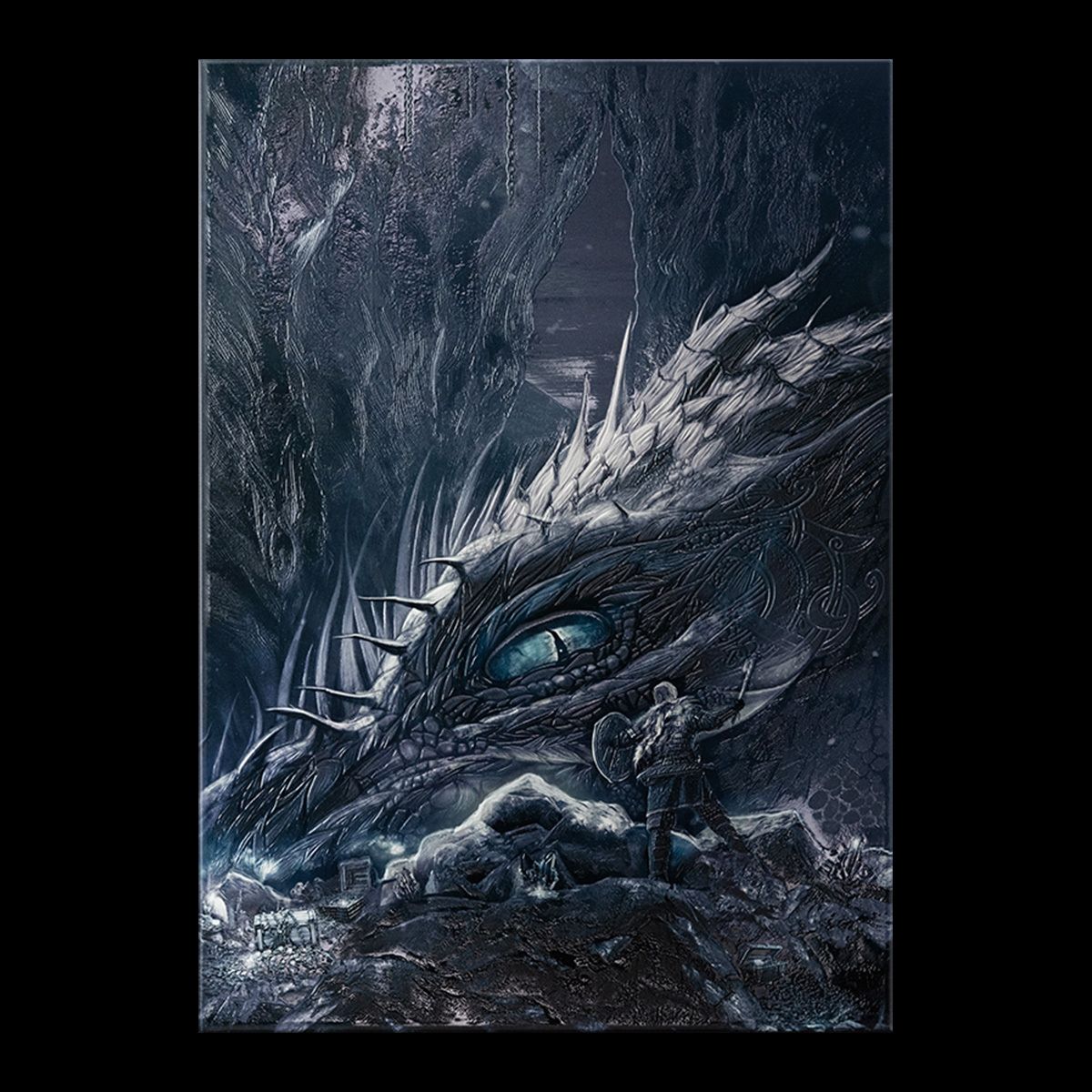 Displate - Poster en Métal - Monté sur Aimant - The Elder Scrolls - Dragon  Encounter - Taille M - 32x45cm : : Cuisine et Maison