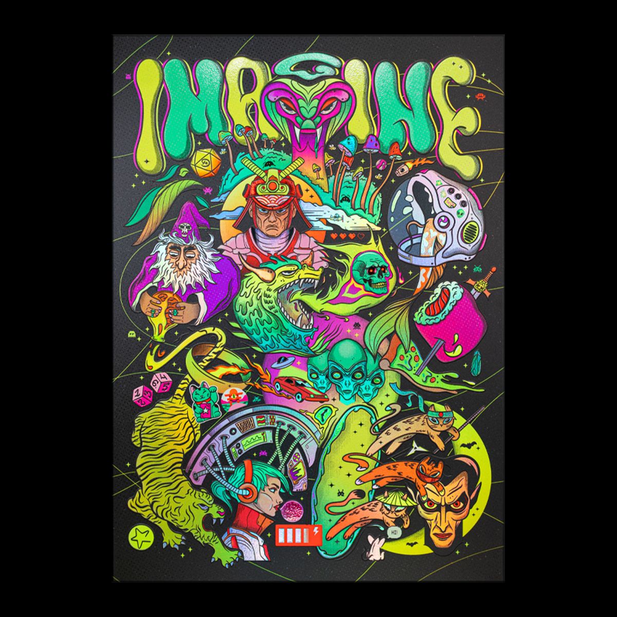 100％本物保証！ 1mag1ne Poster Print | metal posters - Displate 額縁