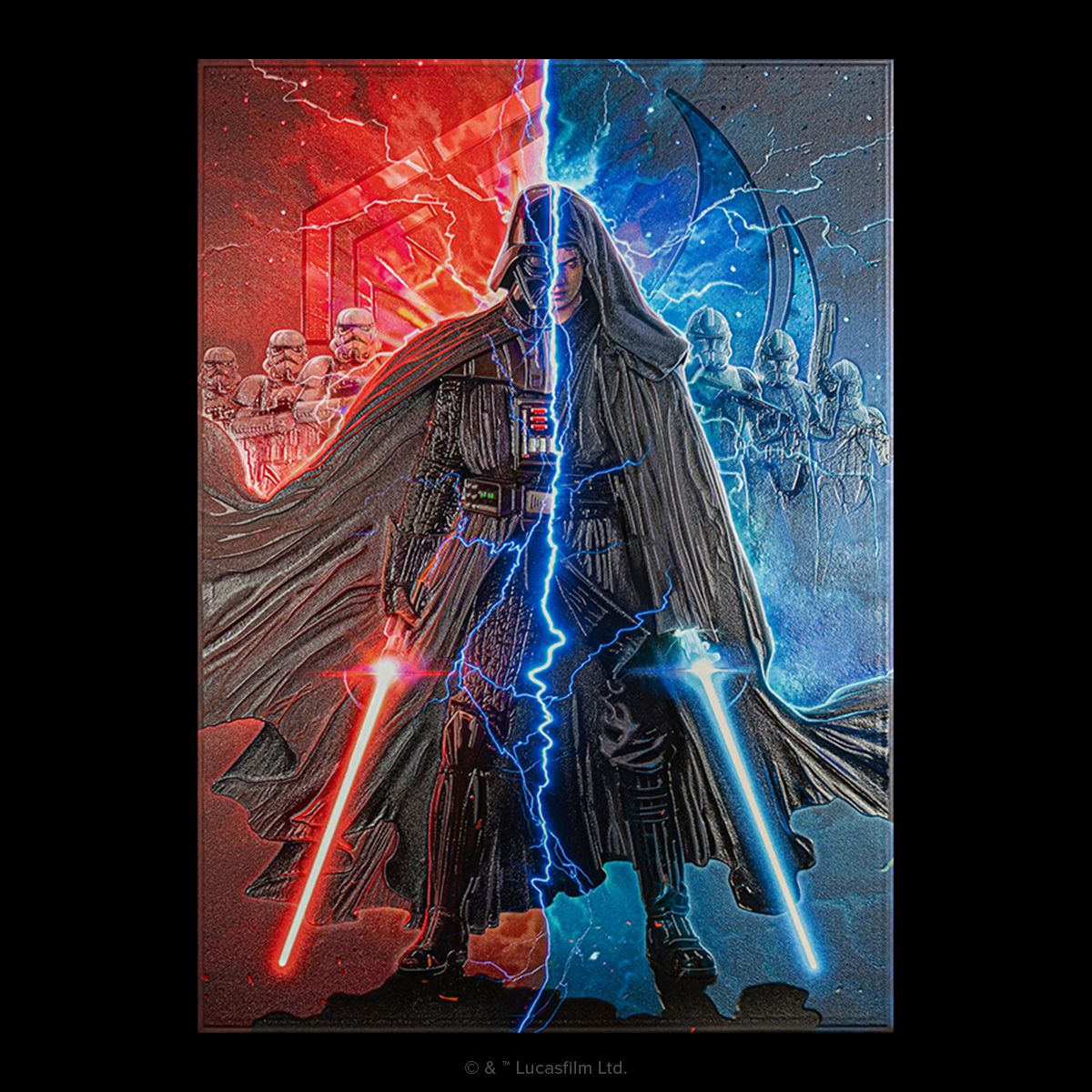 Displate Limited Edition Star 2024 Wars Revenge of the Sith xxxx/1000 Glow In The Dar