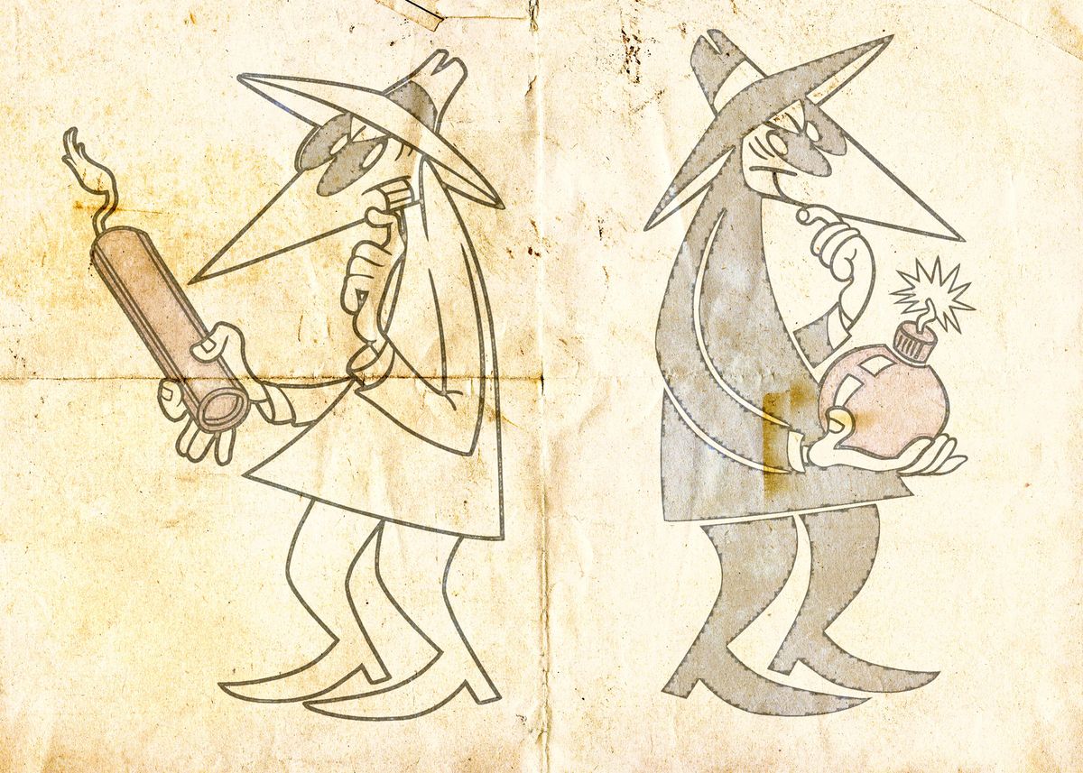 'Spy vs Spy' Poster by Fernando Vieira Displate