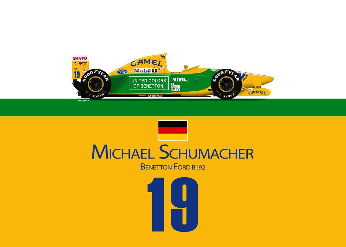 MICHAEL SCHUMSCHER COLLECTION BENETTON FORD B192-