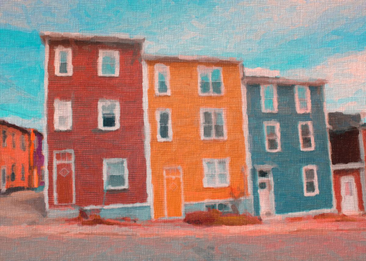 'Jelly Bean Row' Poster by shaun kilfoy Displate