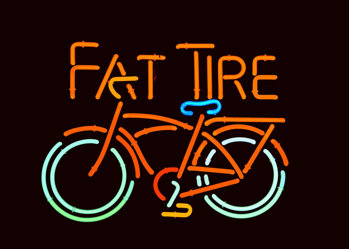 fat tire neon light