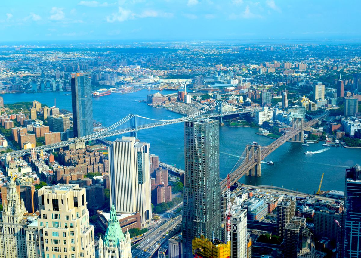 'NYC lookout' Poster by Frederik Haxthausen Displate