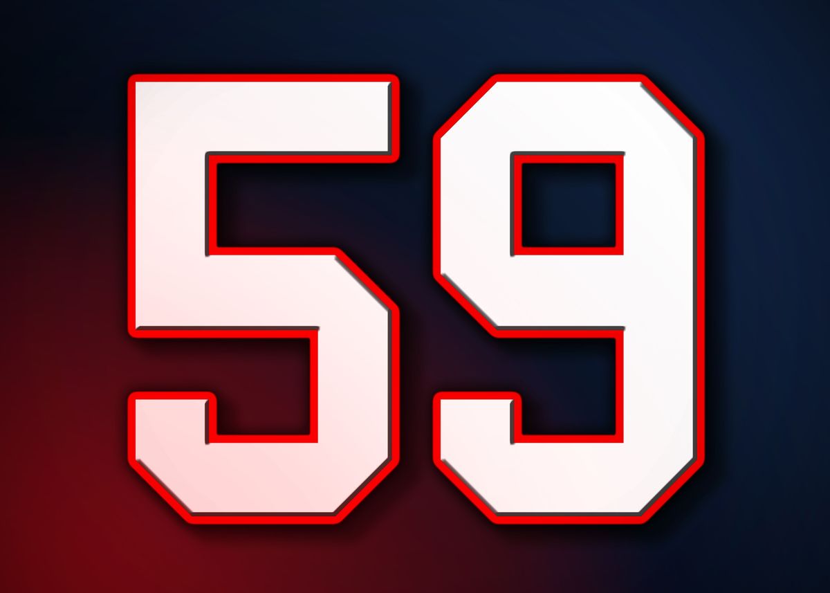 '59 Jersey Patriot Patriots' Poster, picture, metal print, paint by